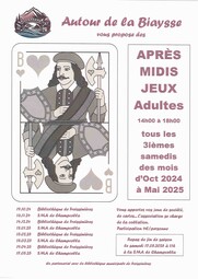 Affiches Après Midis Jeux Adultes